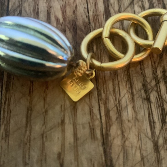 RARE FIND!! Vintage Anne Klein Runway Couture Art Deco Chunky Necklace 18 in - Picture 4 of 10